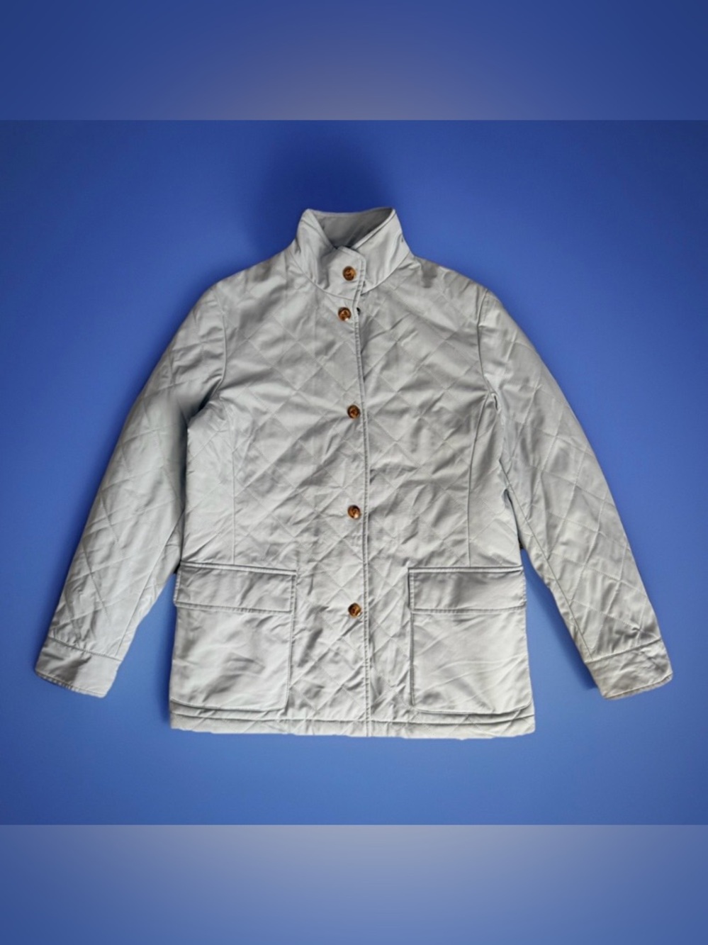 Loro Piana Jacket Men 44 LightBlue Twenty K StormSystem Rain Wind Italy Quilted